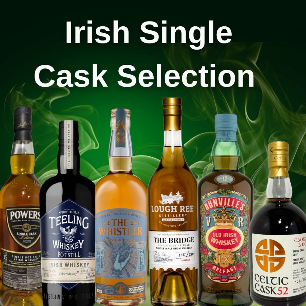 Single Cask Irish Whiskey Tasting Pack - 6 Samples